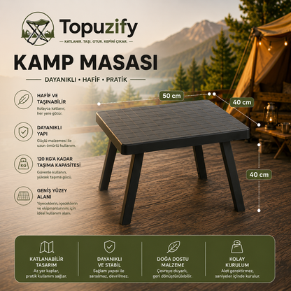 Kamp Seti 2 Tabure + Masa
