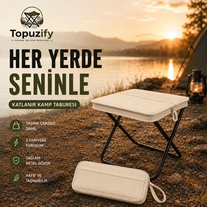 Topuzify CampSeat Katlanabilir Kamp Taburesi